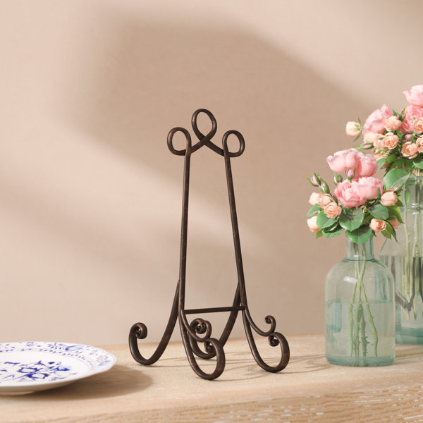 Wrought iron plate online stand